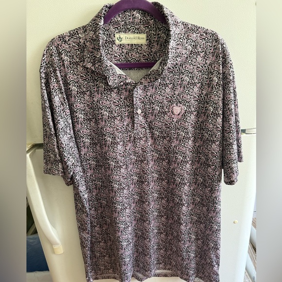 Donald Ross paisley golf polo large - Picture 1 of 9